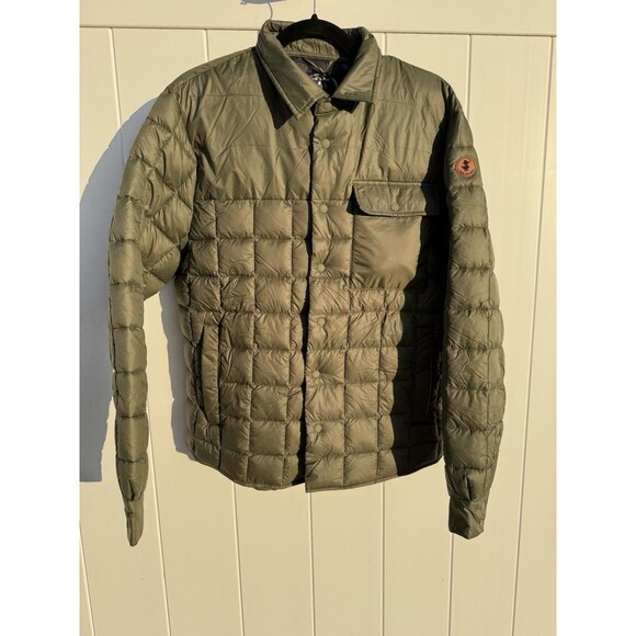 NWT Save The Duck Men's Quilted Titan Dusty Olive Shirt Jacket OEKO-TEX Large - Picture 3 of 16